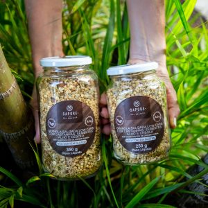 GRANOLA SALGADA LOW CARB COM CASTANHAS, SEMENTES, ALHO E CEBOLA